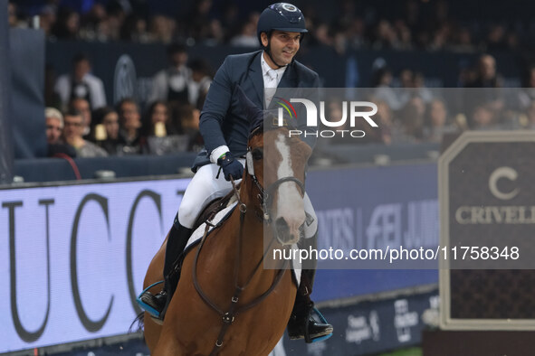 Guido Grimaldi rides Gentleman during the International Winning Round CSI5*-W Trophy No. 5 presented by Crivelli at Jumping Verona in Verona...