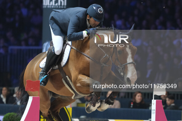 Guido Grimaldi rides Gentleman during the International Winning Round CSI5*-W Trophy No. 5 presented by Crivelli at Jumping Verona in Verona...