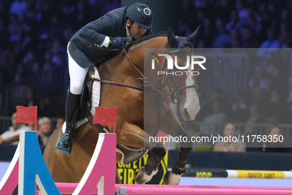 Guido Grimaldi rides Gentleman during the International Winning Round CSI5*-W Trophy No. 5 presented by Crivelli at Jumping Verona in Verona...