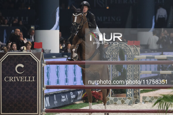 Camilla Bosio rides Kindesth during the International Winning Round CSI5*-W Trophy No. 5 presented by Crivelli at Jumping Verona in Verona,...