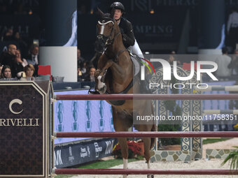 Camilla Bosio rides Kindesth during the International Winning Round CSI5*-W Trophy No. 5 presented by Crivelli at Jumping Verona in Verona,...