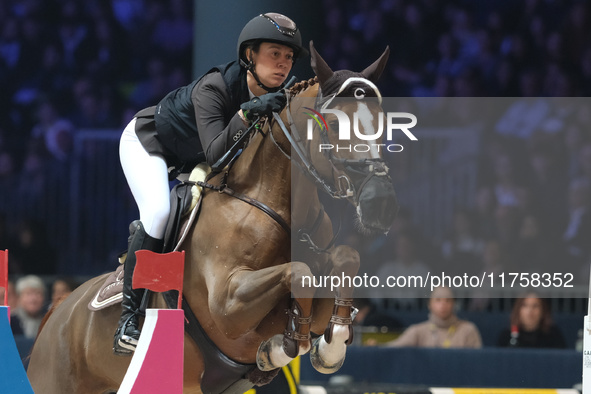 Camilla Bosio rides Kindesth during the International Winning Round CSI5*-W Trophy No. 5 presented by Crivelli at Jumping Verona in Verona,...