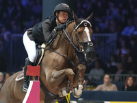 Camilla Bosio rides Kindesth during the International Winning Round CSI5*-W Trophy No. 5 presented by Crivelli at Jumping Verona in Verona,...