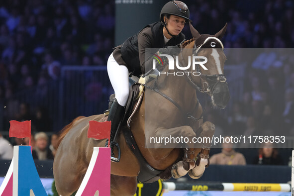 Camilla Bosio rides Kindesth during the International Winning Round CSI5*-W Trophy No. 5 presented by Crivelli at Jumping Verona in Verona,...