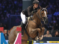 Camilla Bosio rides Kindesth during the International Winning Round CSI5*-W Trophy No. 5 presented by Crivelli at Jumping Verona in Verona,...