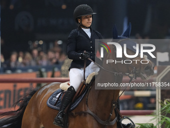 Clara Pezzoli rides Fantasia de Beaufour during the International Winning Round CSI5*-W Trophy No. 5 presented by Crivelli at Jumping Verona...