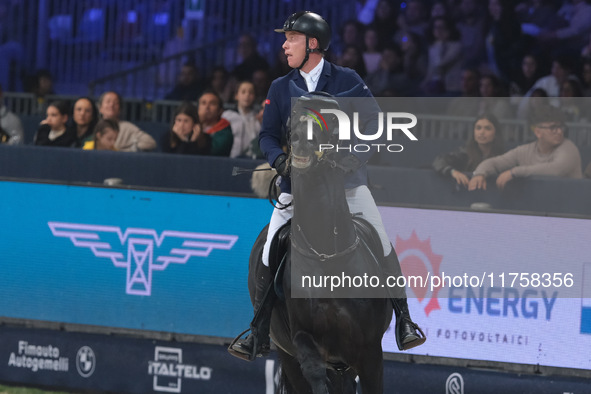 Mario Stevens rides Cornet de Semilly during the International Winning Round CSI5*-W Trophy No. 5 presented by Crivelli at Jumping Verona in...