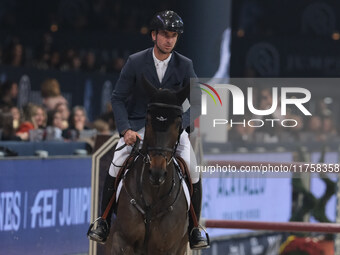 Steve Guerdat rides Lancellotta during the International Winning Round CSI5*-W Trophy No. 5 presented by Crivelli at Jumping Verona in Veron...