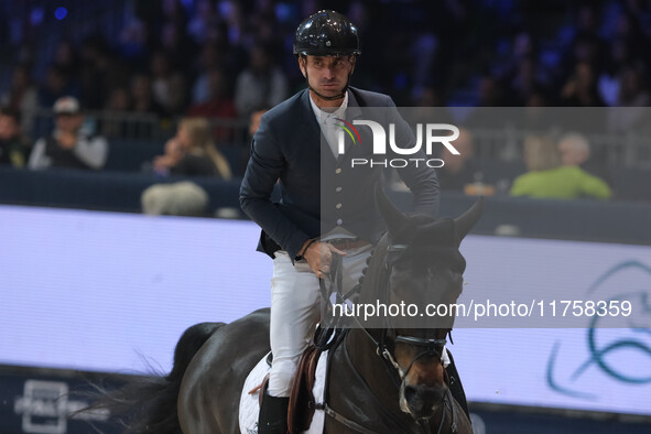 Steve Guerdat rides Lancellotta during the International Winning Round CSI5*-W Trophy No. 5 presented by Crivelli at Jumping Verona in Veron...