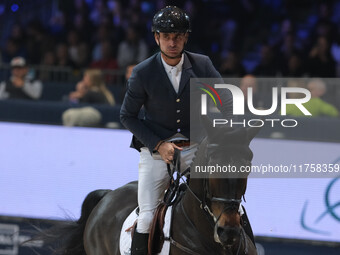 Steve Guerdat rides Lancellotta during the International Winning Round CSI5*-W Trophy No. 5 presented by Crivelli at Jumping Verona in Veron...