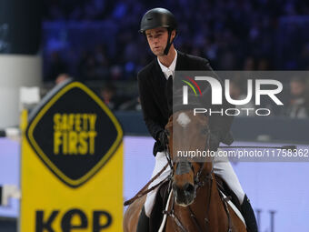 Gilles Thomas rides Luna van het Dennehof during the International Winning Round CSI5*-W Trophy No. 5 presented by Crivelli at Jumping Veron...