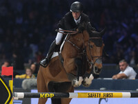 Gilles Thomas rides Luna van het Dennehof during the International Winning Round CSI5*-W Trophy No. 5 presented by Crivelli at Jumping Veron...