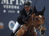 Gilles Thomas rides Luna van het Dennehof during the International Winning Round CSI5*-W Trophy No. 5 presented by Crivelli at Jumping Veron...