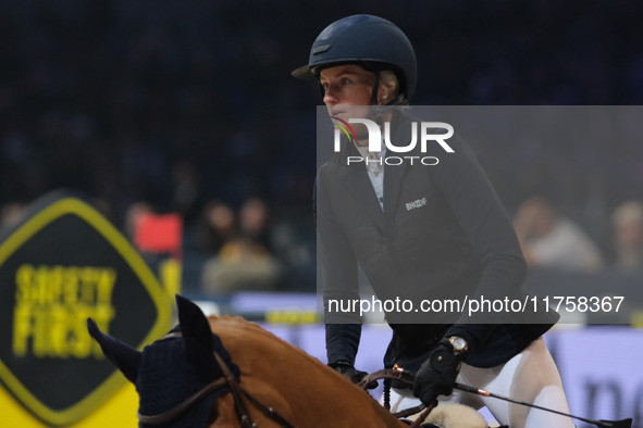 Petronella Andersson rides Castres van de Begijnakker Z during the International Winning Round CSI5*-W Trophy No. 5 presented by Crivelli at...