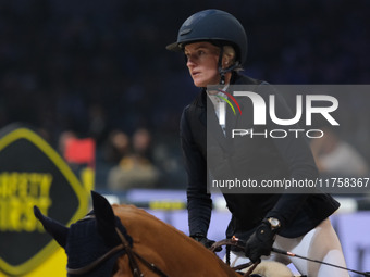 Petronella Andersson rides Castres van de Begijnakker Z during the International Winning Round CSI5*-W Trophy No. 5 presented by Crivelli at...