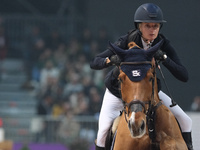 Petronella Andersson rides Castres van de Begijnakker Z during the International Winning Round CSI5*-W Trophy No. 5 presented by Crivelli at...