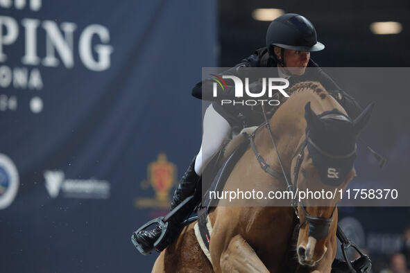 Petronella Andersson rides Castres van de Begijnakker Z during the International Winning Round CSI5*-W Trophy No. 5 presented by Crivelli at...