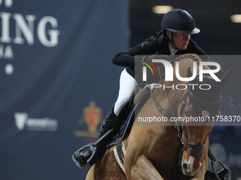 Petronella Andersson rides Castres van de Begijnakker Z during the International Winning Round CSI5*-W Trophy No. 5 presented by Crivelli at...