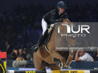 Petronella Andersson rides Castres van de Begijnakker Z during the International Winning Round CSI5*-W Trophy No. 5 presented by Crivelli at...