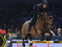 Andrea Calabro rides Nalou of Greenhill Z during the International Winning Round CSI5*-W Trophy No. 5 presented by Crivelli at Jumping Veron...