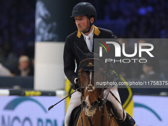 Lorenzo de Luca rides Violino il Palazetto during the International Winning Round CSI5*-W Trophy No. 5 presented by Crivelli at Jumping Vero...