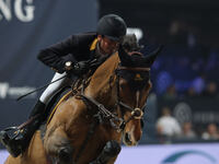 Lorenzo de Luca rides Violino il Palazetto during the International Winning Round CSI5*-W Trophy No. 5 presented by Crivelli at Jumping Vero...