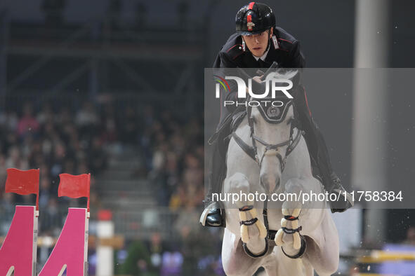 Giacomo Casadei rides Corradiena van Klein Asdonkz during the International Winning Round CSI5*-W Trophy No. 5 presented by Crivelli at Jump...