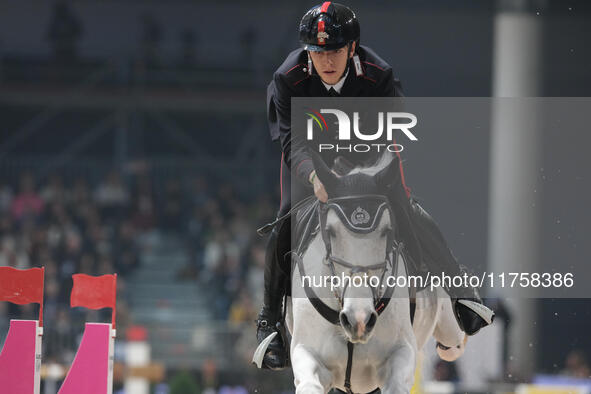 Giacomo Casadei rides Corradiena van Klein Asdonkz during the International Winning Round CSI5*-W Trophy No. 5 presented by Crivelli at Jump...