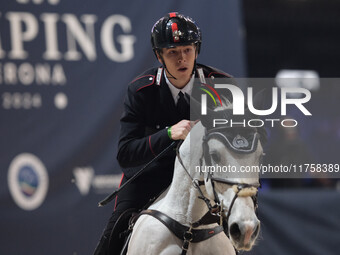 Giacomo Casadei rides Corradiena van Klein Asdonkz during the International Winning Round CSI5*-W Trophy No. 5 presented by Crivelli at Jump...