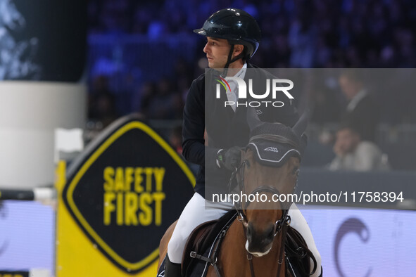 Filippo Bassan rides Cerruti de Kreisker during the International Winning Round CSI5*-W Trophy No. 5 presented by Crivelli at Jumping Verona...