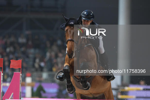 Filippo Bassan rides Cerruti de Kreisker during the International Winning Round CSI5*-W Trophy No. 5 presented by Crivelli at Jumping Verona...