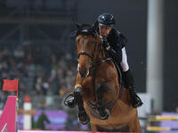 Filippo Bassan rides Cerruti de Kreisker during the International Winning Round CSI5*-W Trophy No. 5 presented by Crivelli at Jumping Verona...