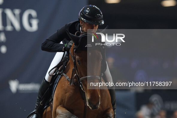 Filippo Bassan rides Cerruti de Kreisker during the International Winning Round CSI5*-W Trophy No. 5 presented by Crivelli at Jumping Verona...