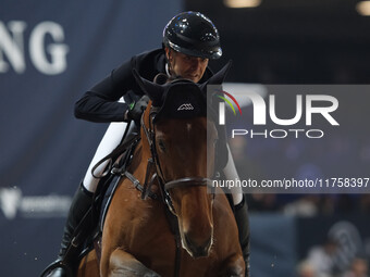 Filippo Bassan rides Cerruti de Kreisker during the International Winning Round CSI5*-W Trophy No. 5 presented by Crivelli at Jumping Verona...