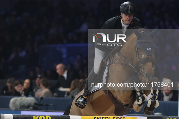 Jordy van Massenhove rides Verdiamo Z during the International Winning Round CSI5*-W Trophy No. 5 presented by Crivelli at Jumping Verona in...