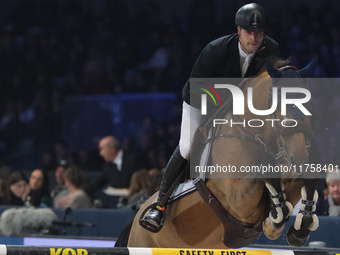 Jordy van Massenhove rides Verdiamo Z during the International Winning Round CSI5*-W Trophy No. 5 presented by Crivelli at Jumping Verona in...