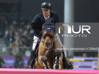 Jordy van Massenhove rides Verdiamo Z during the International Winning Round CSI5*-W Trophy No. 5 presented by Crivelli at Jumping Verona in...