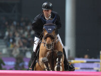 Jordy van Massenhove rides Verdiamo Z during the International Winning Round CSI5*-W Trophy No. 5 presented by Crivelli at Jumping Verona in...