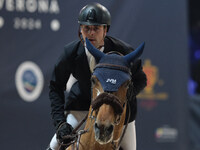 Jordy van Massenhove rides Verdiamo Z during the International Winning Round CSI5*-W Trophy No. 5 presented by Crivelli at Jumping Verona in...