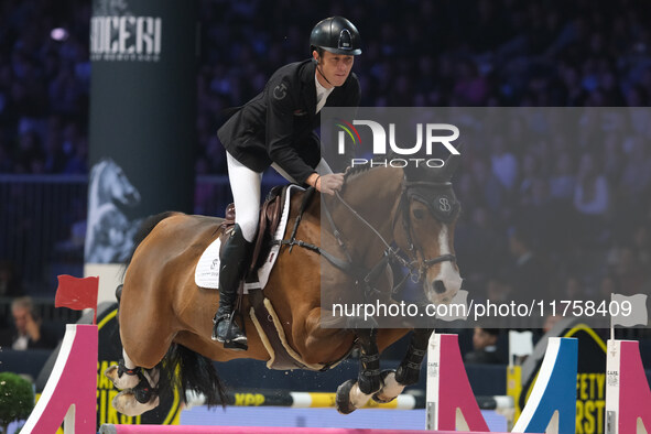 Scott Brash rides Hello Jefferson during the International Winning Round CSI5*-W Trophy No. 5 presented by Crivelli at Jumping Verona in Ver...