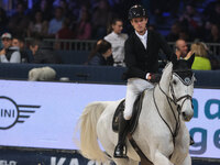 Kyle Timm rides Casino Calvin during the International Winning Round CSI5*-W Trophy No. 5 presented by Crivelli at Jumping Verona in Verona,...