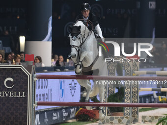 Kyle Timm rides Casino Calvin during the International Winning Round CSI5*-W Trophy No. 5 presented by Crivelli at Jumping Verona in Verona,...