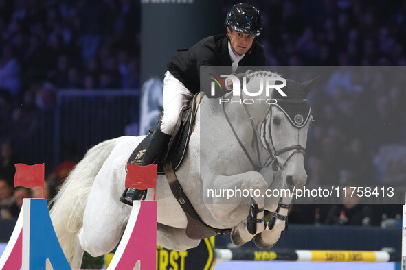 Kyle Timm rides Casino Calvin during the International Winning Round CSI5*-W Trophy No. 5 presented by Crivelli at Jumping Verona in Verona,...