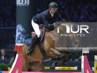 Ben Maher rides Dallas Vegas Batilly during the International Winning Round CSI5*-W Trophy No. 5 presented by Crivelli at Jumping Verona in...