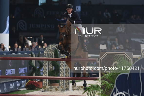 Ben Maher rides Dallas Vegas Batilly during the International Winning Round CSI5*-W Trophy No. 5 presented by Crivelli at Jumping Verona in...