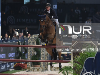 Ben Maher rides Dallas Vegas Batilly during the International Winning Round CSI5*-W Trophy No. 5 presented by Crivelli at Jumping Verona in...