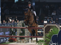 Ben Maher rides Dallas Vegas Batilly during the International Winning Round CSI5*-W Trophy No. 5 presented by Crivelli at Jumping Verona in...