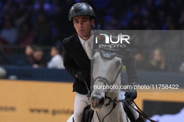 Mark McAuley rides Destinee de Vains during the International Winning Round CSI5*-W Trophy No. 5 presented by Crivelli at Jumping Verona in...