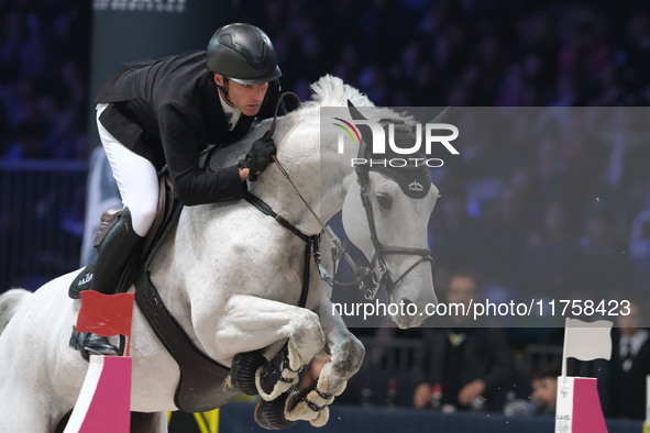 Mark McAuley rides Destinee de Vains during the International Winning Round CSI5*-W Trophy No. 5 presented by Crivelli at Jumping Verona in...