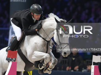 Mark McAuley rides Destinee de Vains during the International Winning Round CSI5*-W Trophy No. 5 presented by Crivelli at Jumping Verona in...